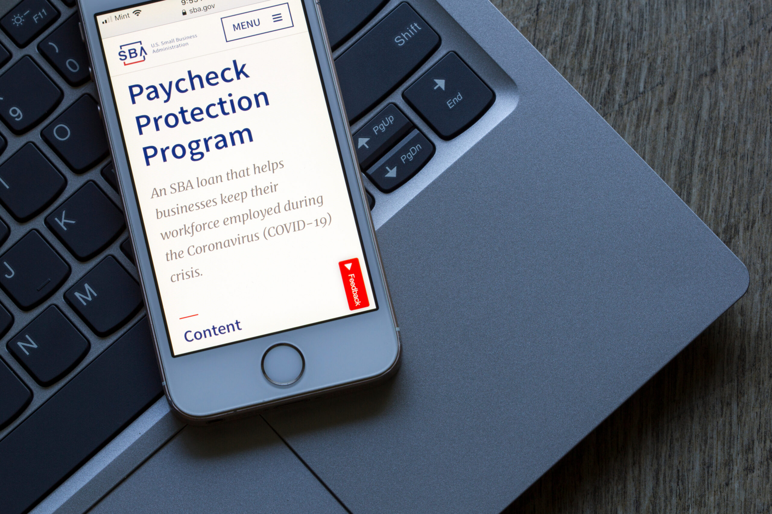 Paycheck Protection Program Information coming from the Small Business Association